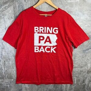 Red and white Bring PA Back tee  Mens Size 2XL #PennsylvaniaPride